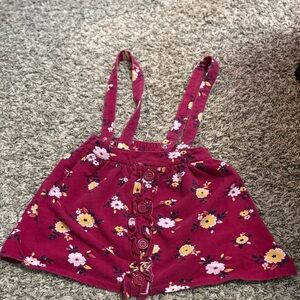 Wonder Nation Pink and Yellow Floral Skirt